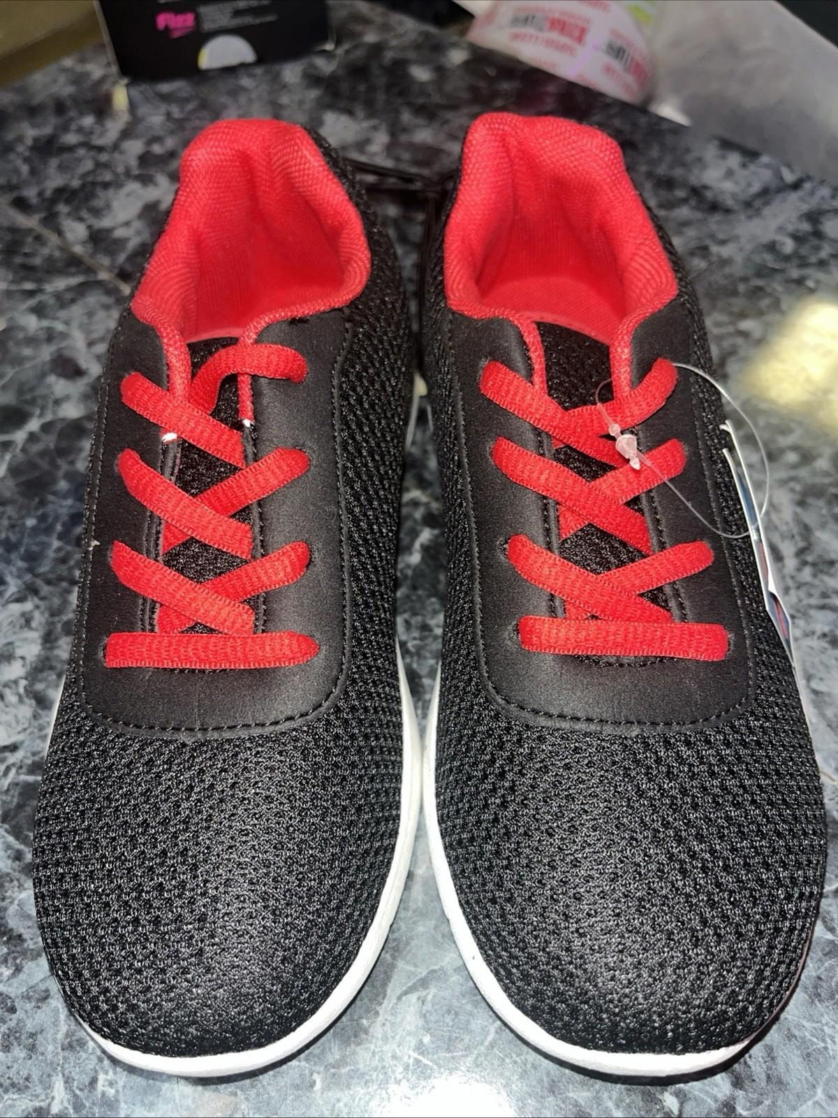 NWT Pro Player Black Red Athletic Kids Shoes Size 13