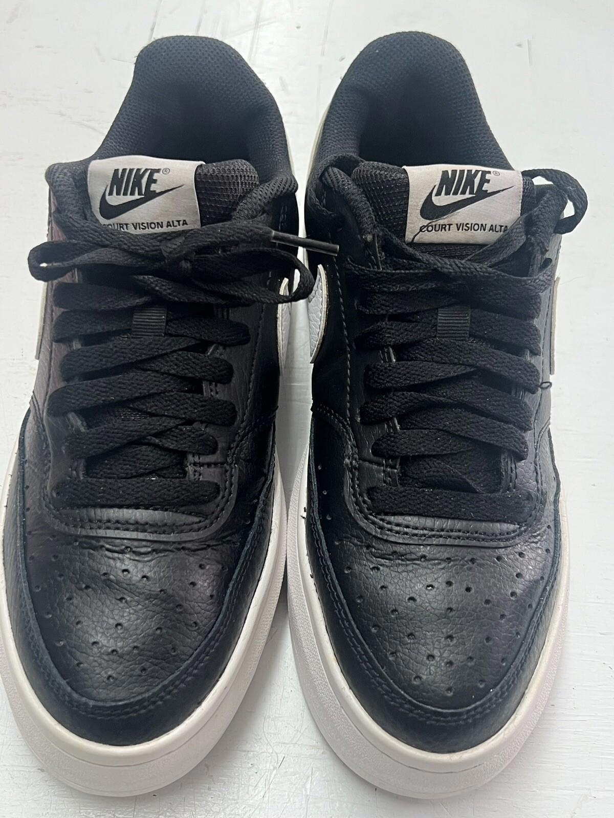 Nike Court Vision Alta Womens US Size 8 Platform Black DM011