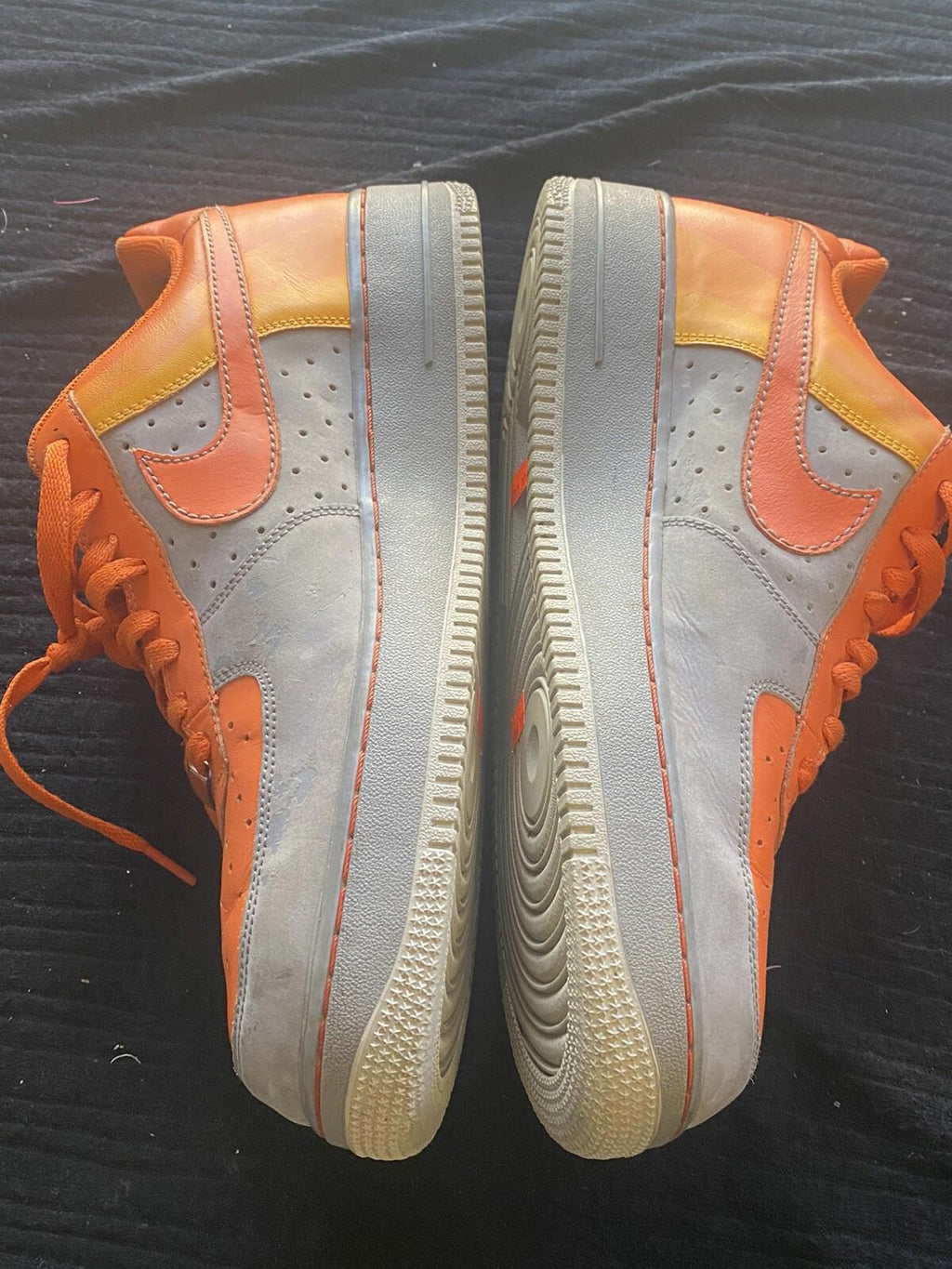 Nike Air Force AF-1 '82 Size 12  Orange Gray Yellow 2007 Low