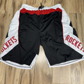 NBA Red Black White Team Issued Houston Rockets Shorts XL
