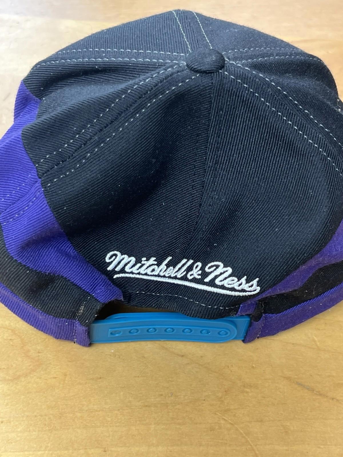 Charlotte Hornets Mitchell & Ness Teal Black Trim Snapback  Hat 2014