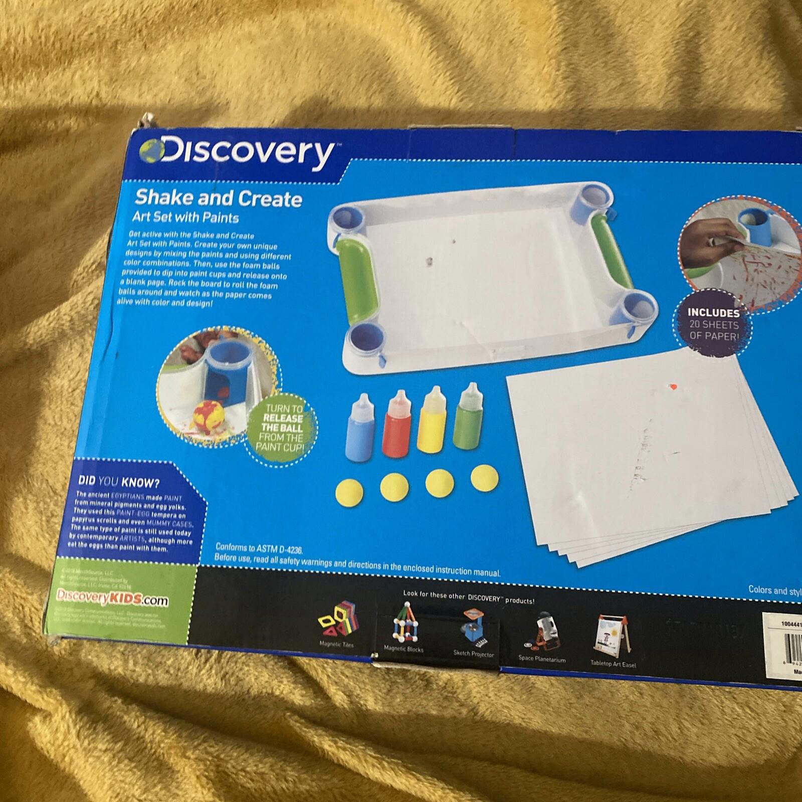 Discovery Kids Shake and Create Art Set with Paints NEW