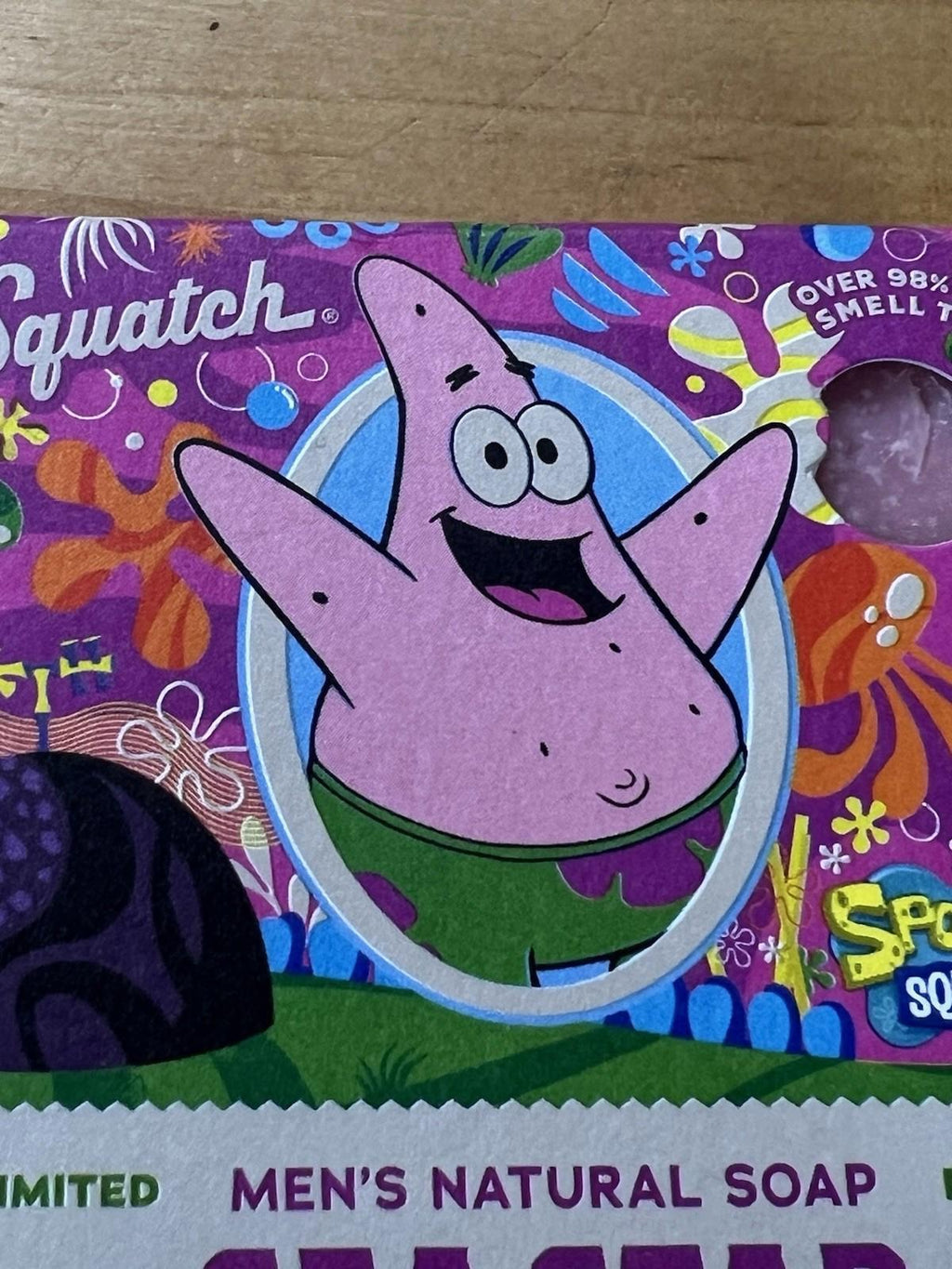 Dr. Squatch Bar Soap Spongebob Sea Light Grit Nickelodeon