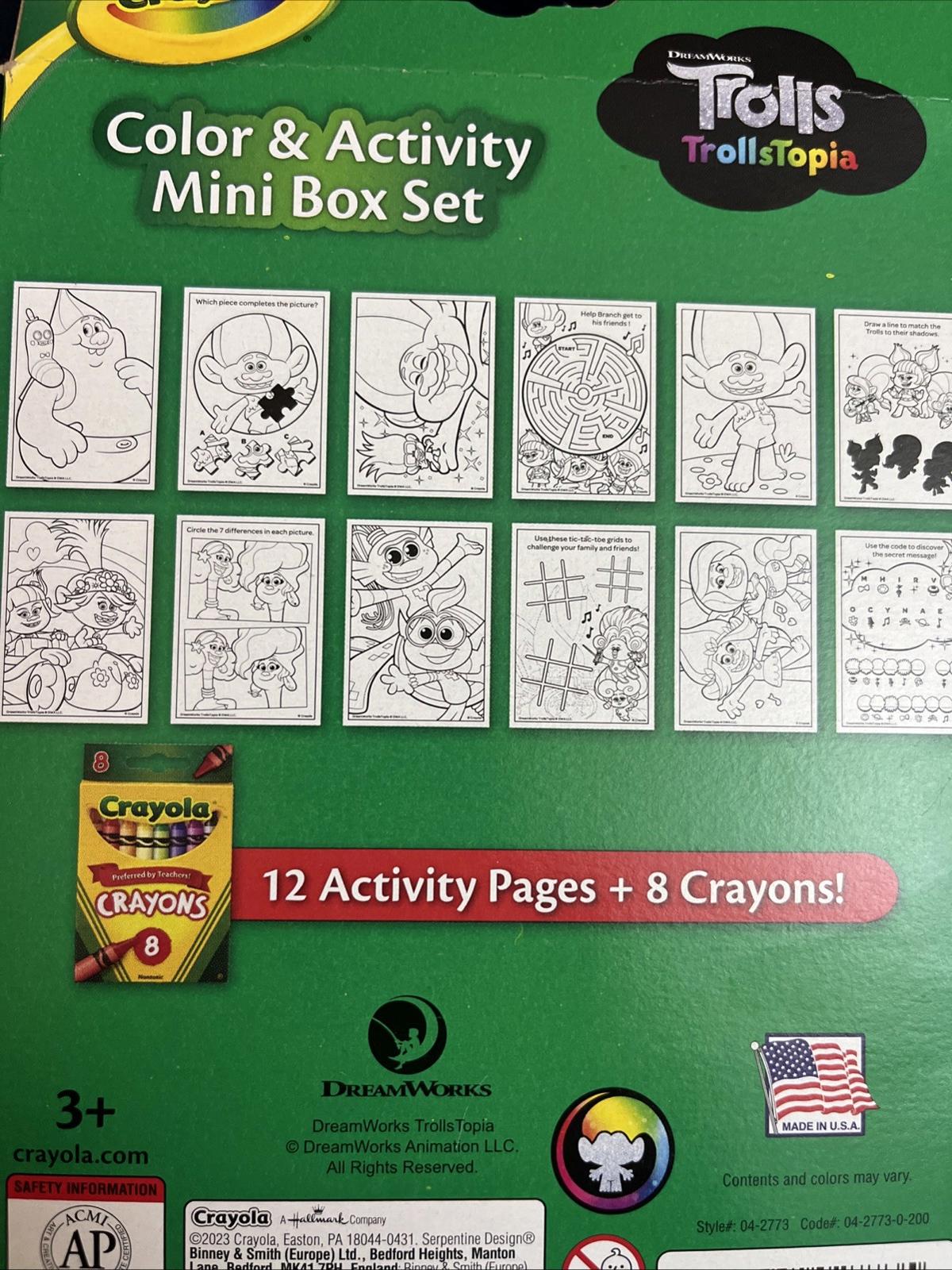 Crayola Mini Coloring Pages Troll 12 Coloring Pages 8crayons