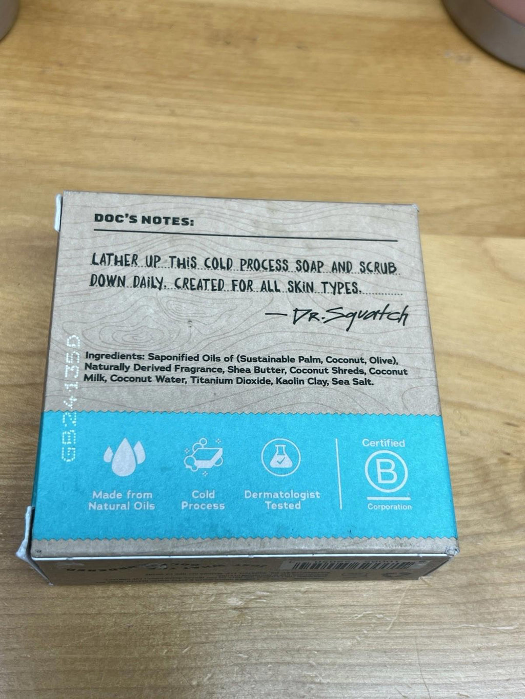 Dr. Squatch Coconut Castaway Men’s Soap 5 oz Brand NEW Seale