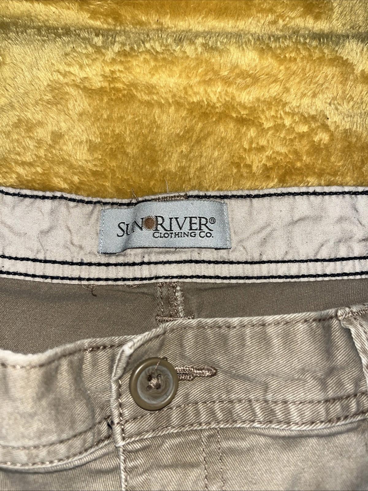 Sun River Clothing Co Brown Khaki Cargo Shorts Size 42