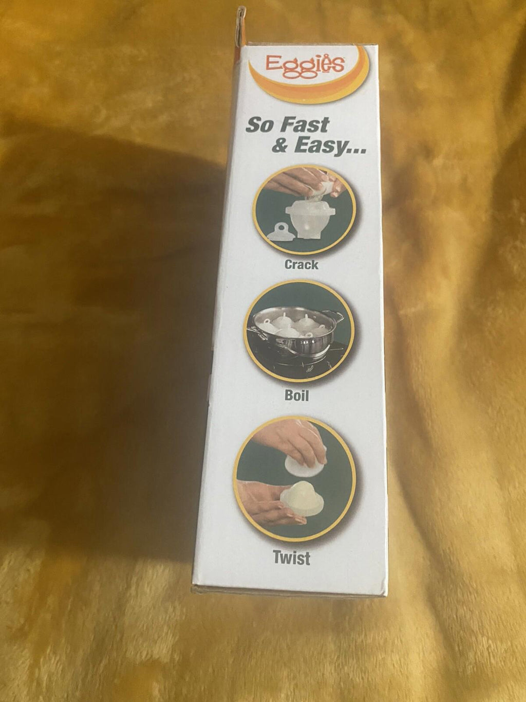 NEW Eggies Hard Boil Egg Cooker (6) with Bonus Egg White