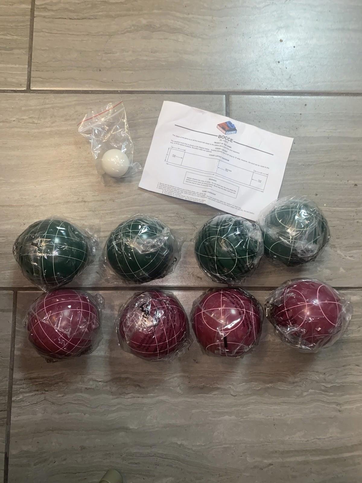 Bocce Ball Set Regulation Size - Lawn Game for Backyard