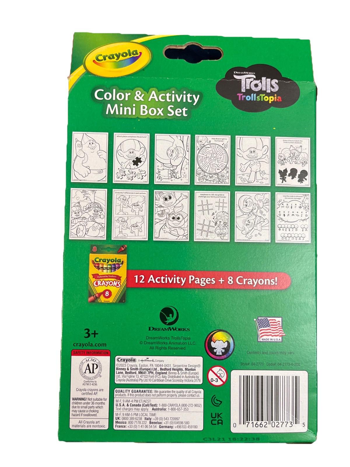 Crayola Mini Coloring Pages Troll 12 Coloring Pages 8crayons