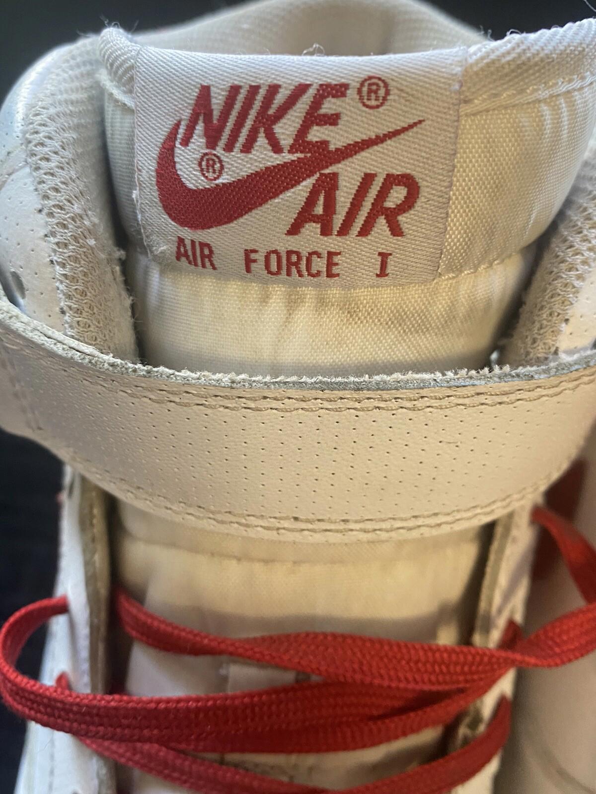 NIKE AIR FORCE 1 MID '07 Size 11 315123105 White/Red Jordan
