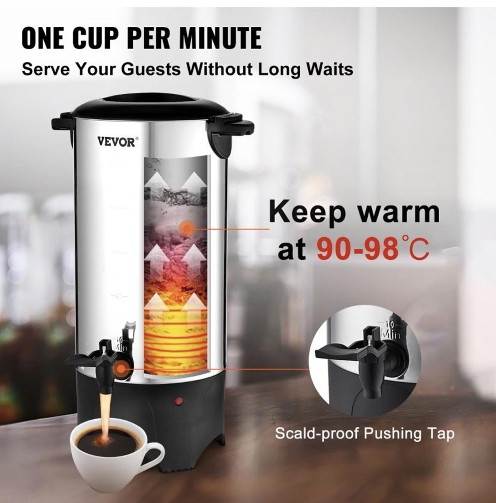 Vevor KLY-7.4K Electric Coffee Boiler New