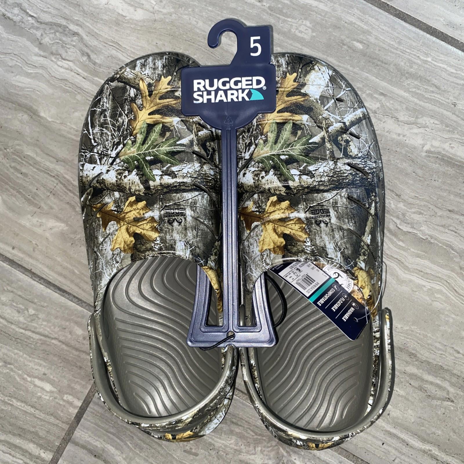 Rugged Shark REALTREE Edge  Boy's EVA Clog - Size: 5 - NEW