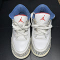 Nike Air Jordan 3 Retro OG White-Fire Red-True Red-Blue 3Y