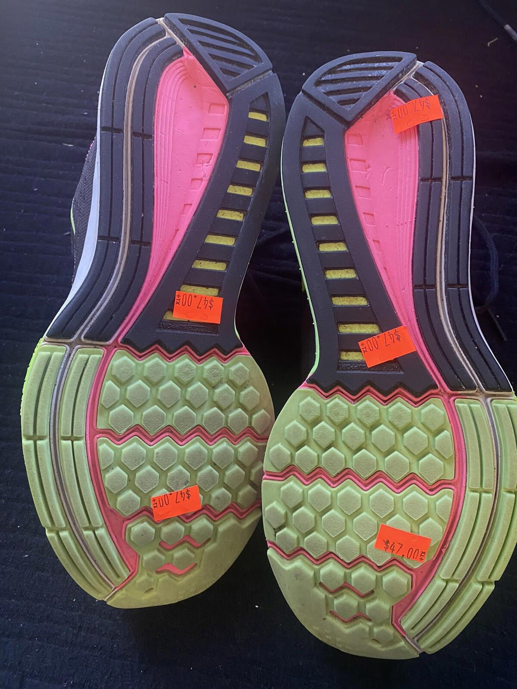 Nike Air Zoom Structure 8 Pink Power Ghost Green Black Volt