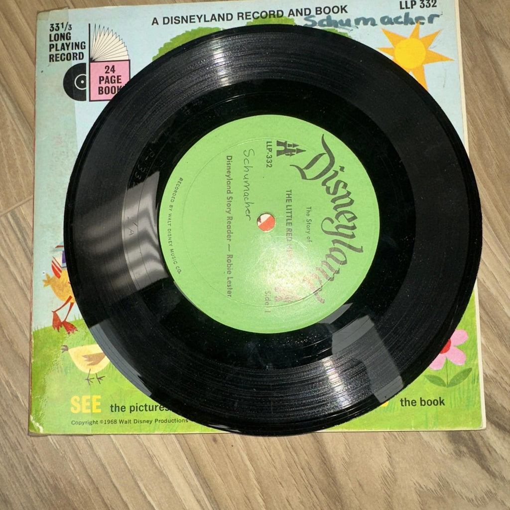 The Little Red Hen Disneyland Record And Book Vinyl New
