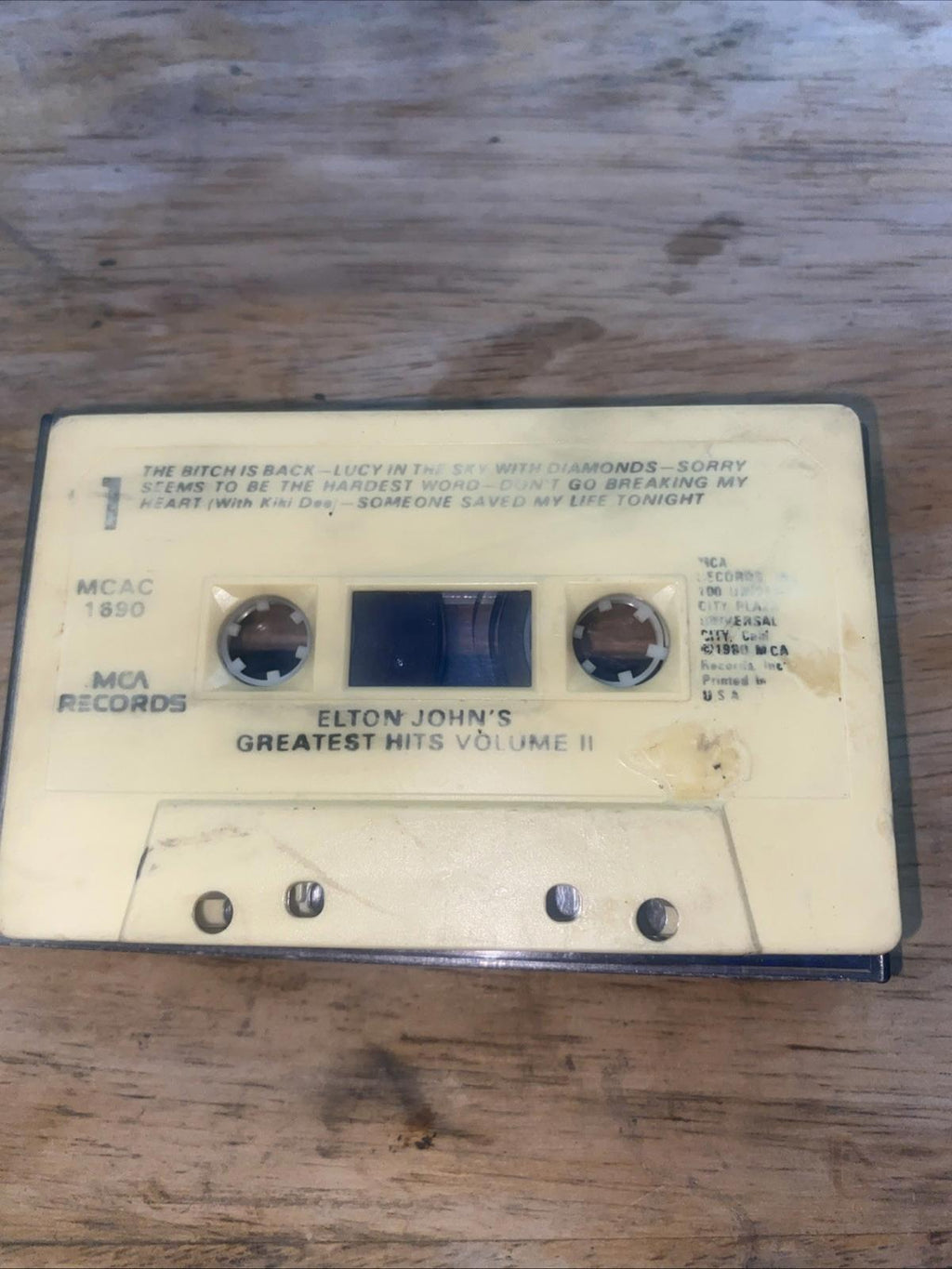 Elton John Greatest Hits Volume II Cassette 1980 MCA