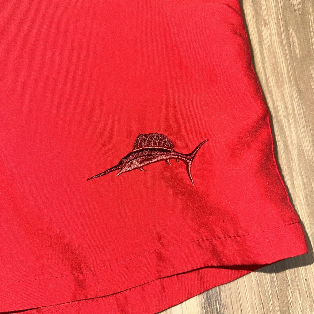 Joe Marlin Red Board Shorts With Mesh Lining Size Large