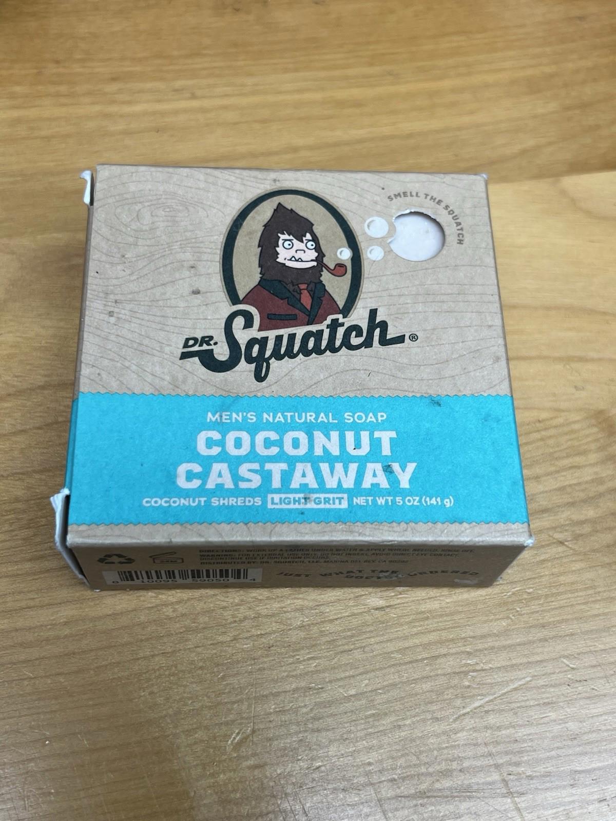 Dr. Squatch Coconut Castaway Men’s Soap 5 oz Brand NEW Seale