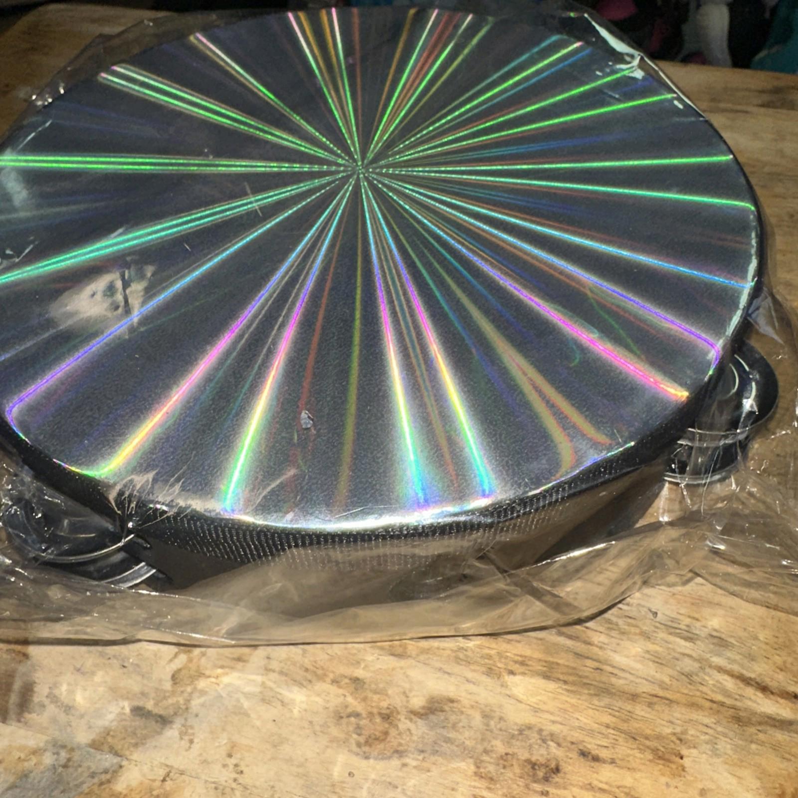 Tambourine 8" Double Row Jingles Synthetic Head Prismatic