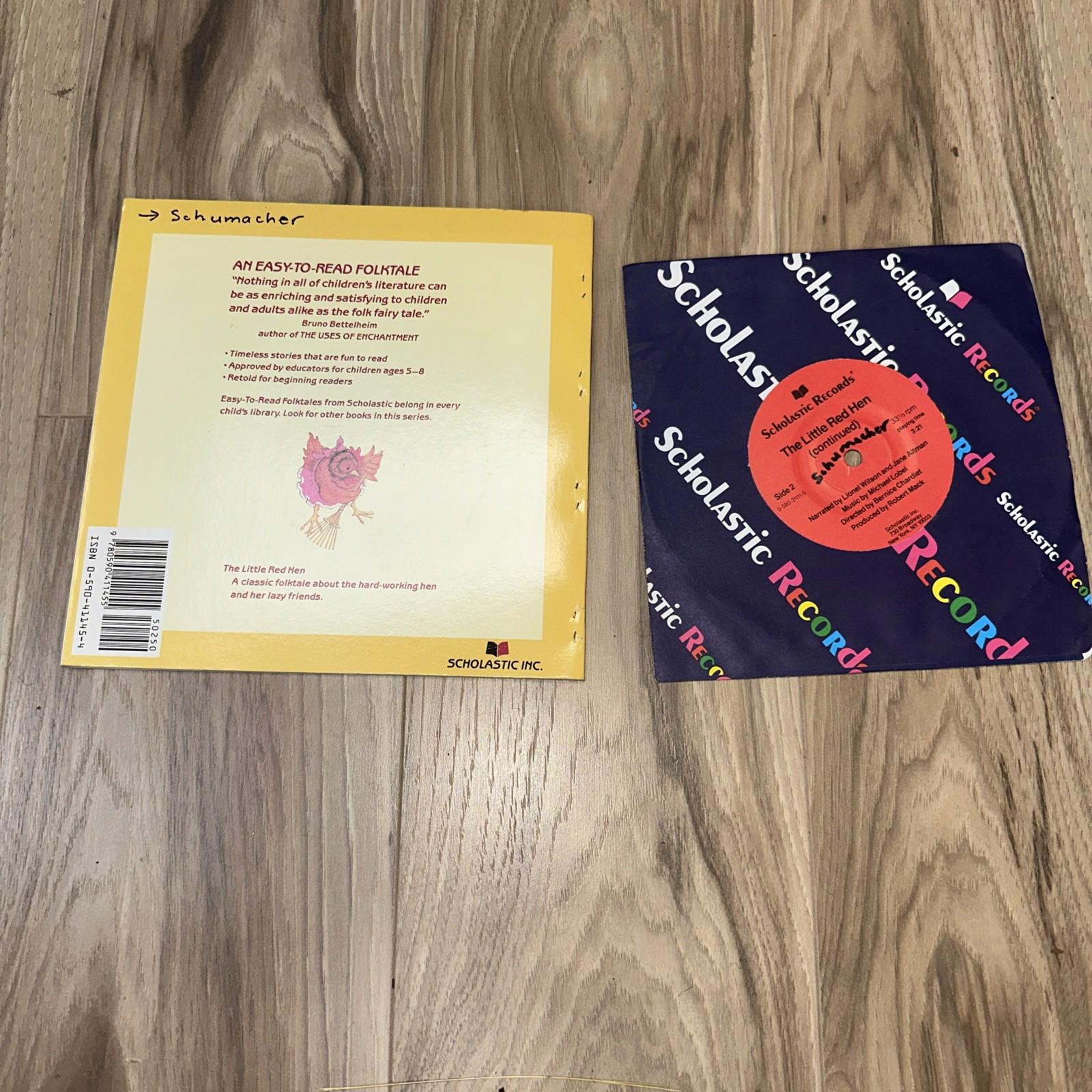 The Little Red Hen Book And Vinyl Record 45