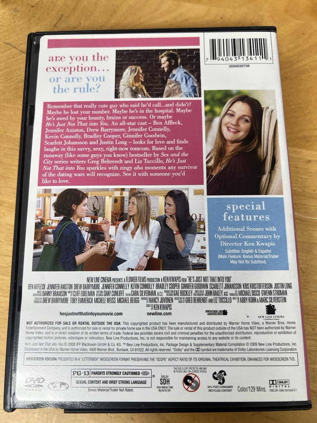 He's Just Not That into You DVD / Ships  Same Day