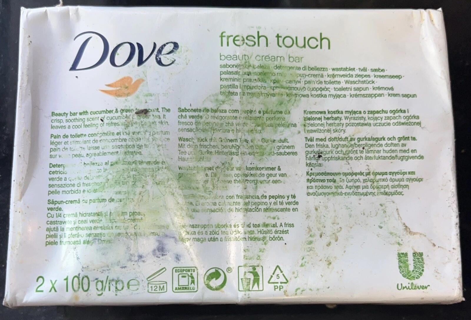 Dove Go Fresh Cucumber Green Tea 2 Bars 3.5 oz