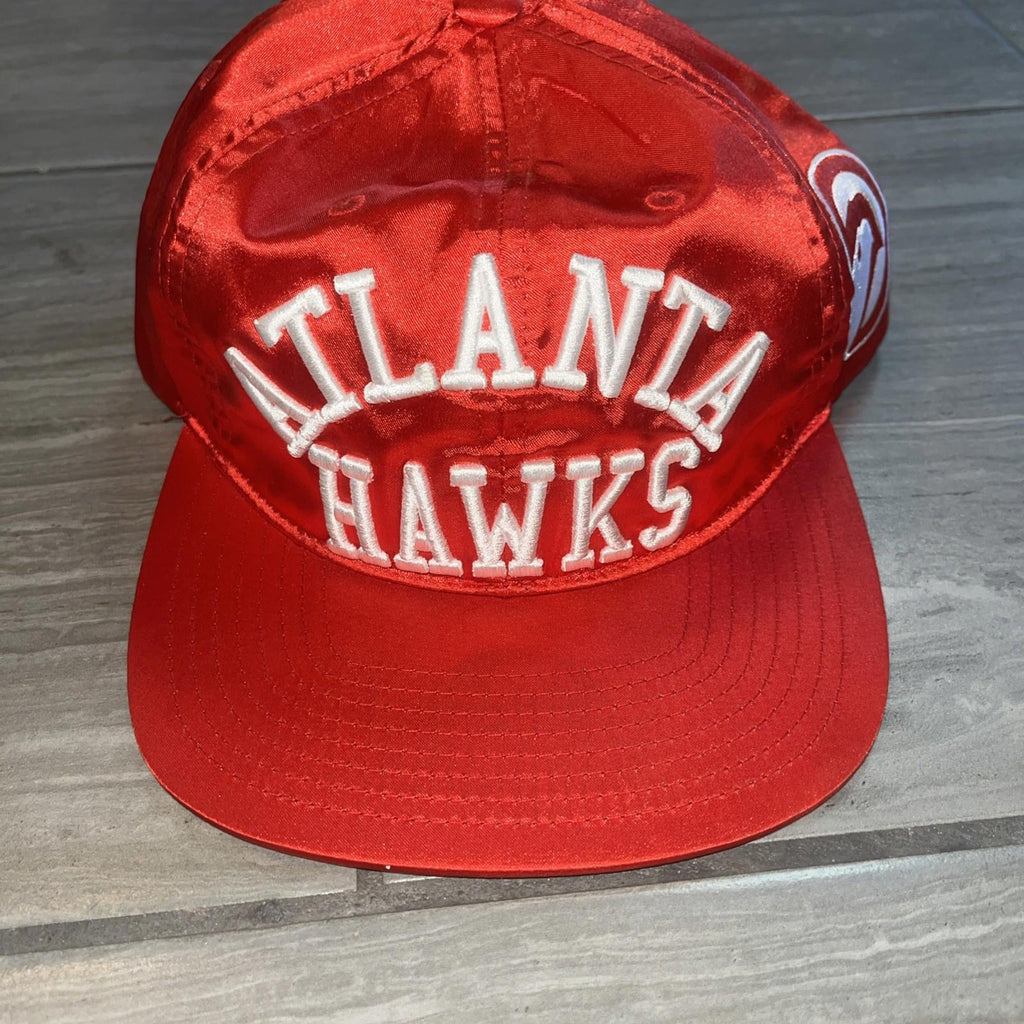 Mitchell Ness Metallic Red Atlanta Hawks SnapBack Hat