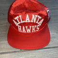 Mitchell Ness Metallic Red Atlanta Hawks SnapBack Hat