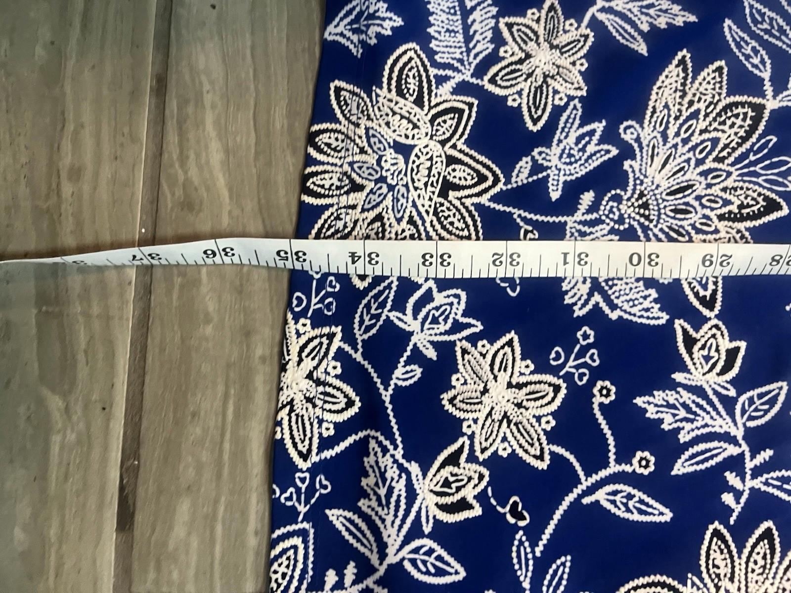 Ronni Nicole Blue Floral Fit Flare Cap Sleeve Dress Size 8