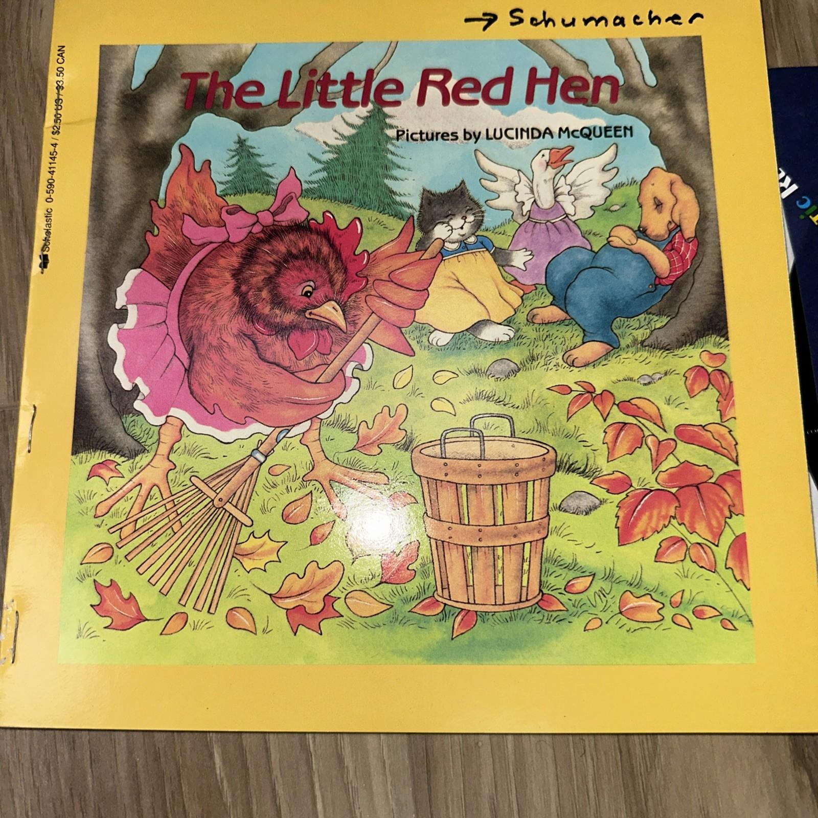 The Little Red Hen Book And Vinyl Record 45