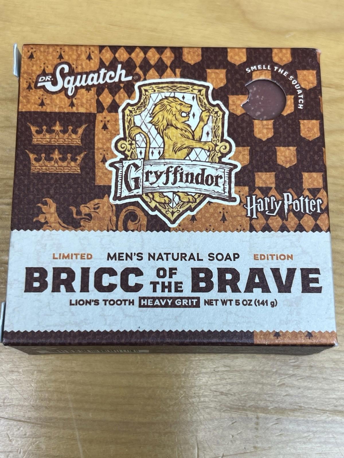 Dr Squatch Mens Natural Soap Harry Potter Bricc Of The Brave