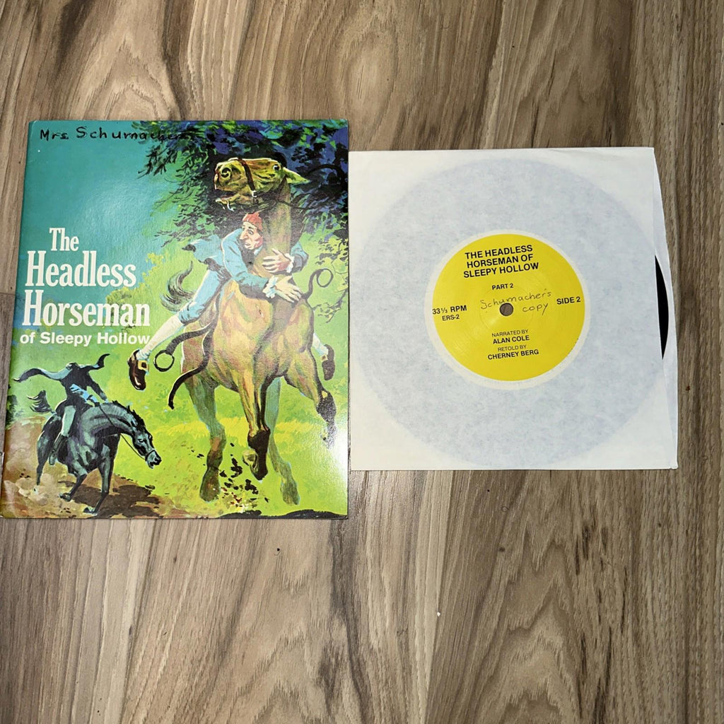 The Headless Horseman Of Sleepy Hollow Book Record Set vtg