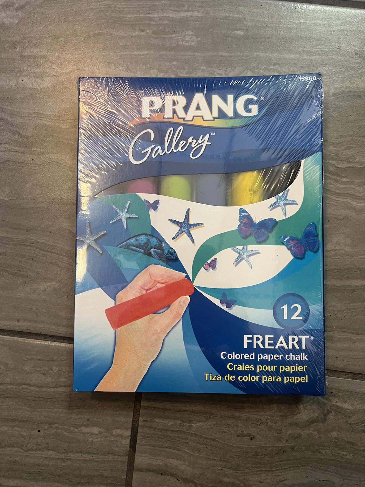 Prang Non-Toxic Chalk, 4 L x 1 W, Assorted Colors, Set of 12