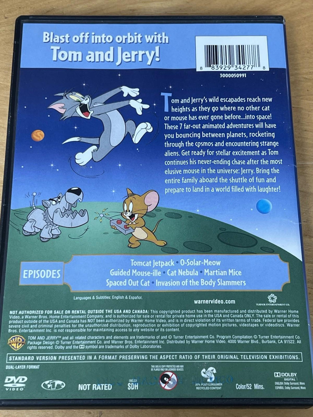 Tom Jerry in Space DVD Very Good Michael Donovan,Sam Vincent