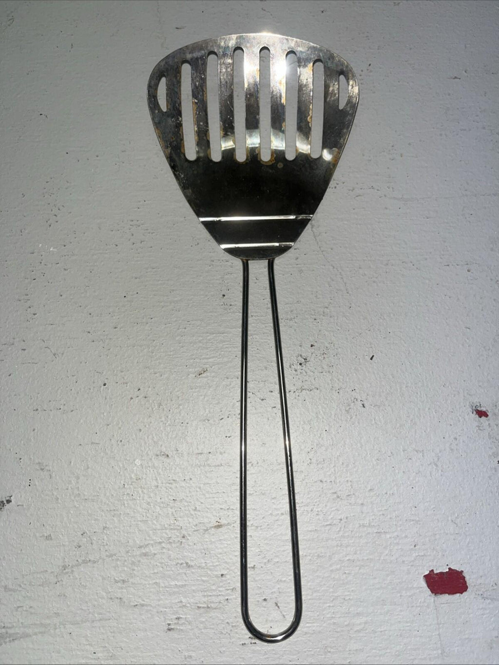 Hong Kong Slotted Scoop Spatula Strainer Wire Handle