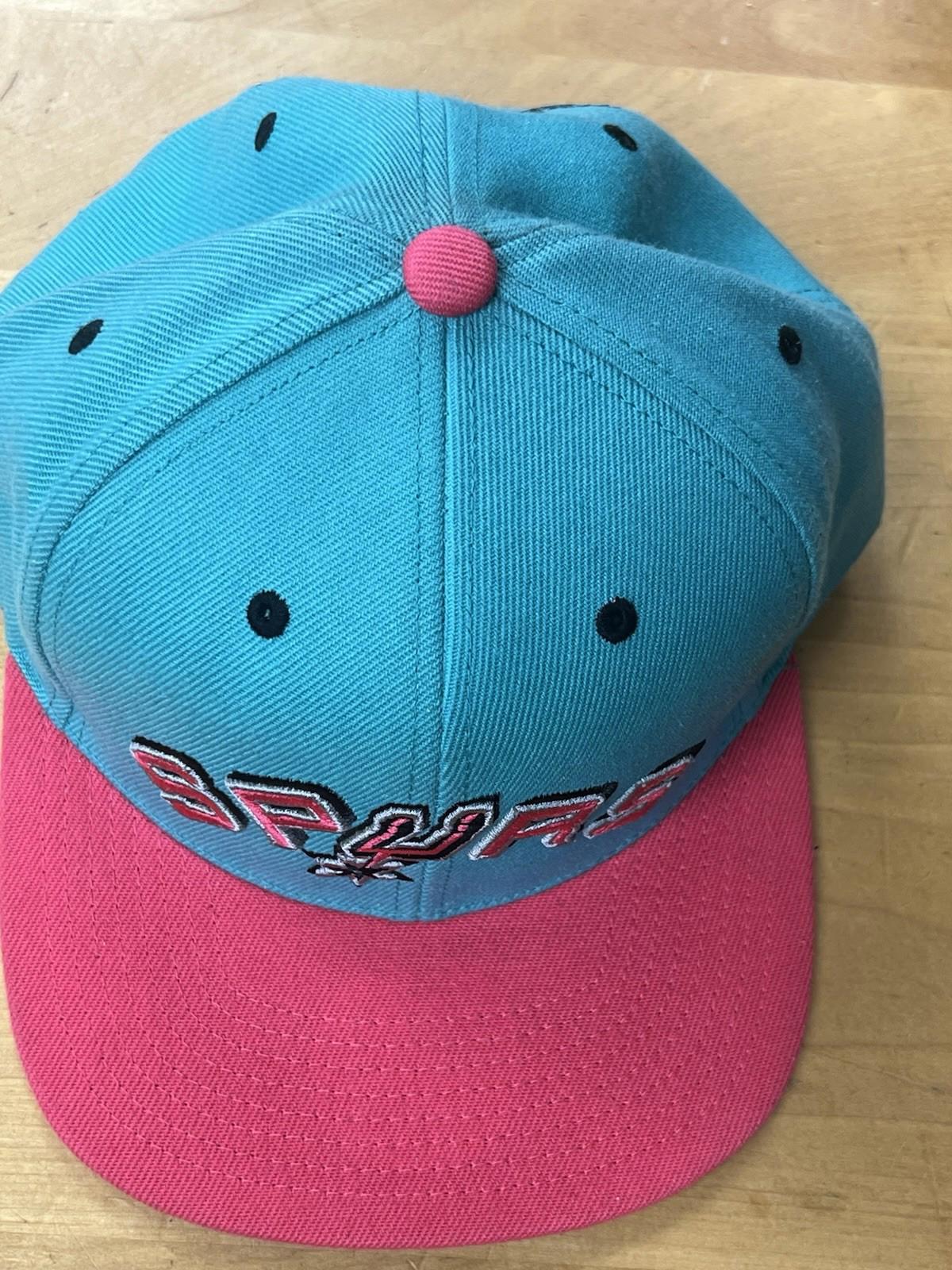 Mitchell Ness San Antonio Spurs Teal Pink Snapback NBA