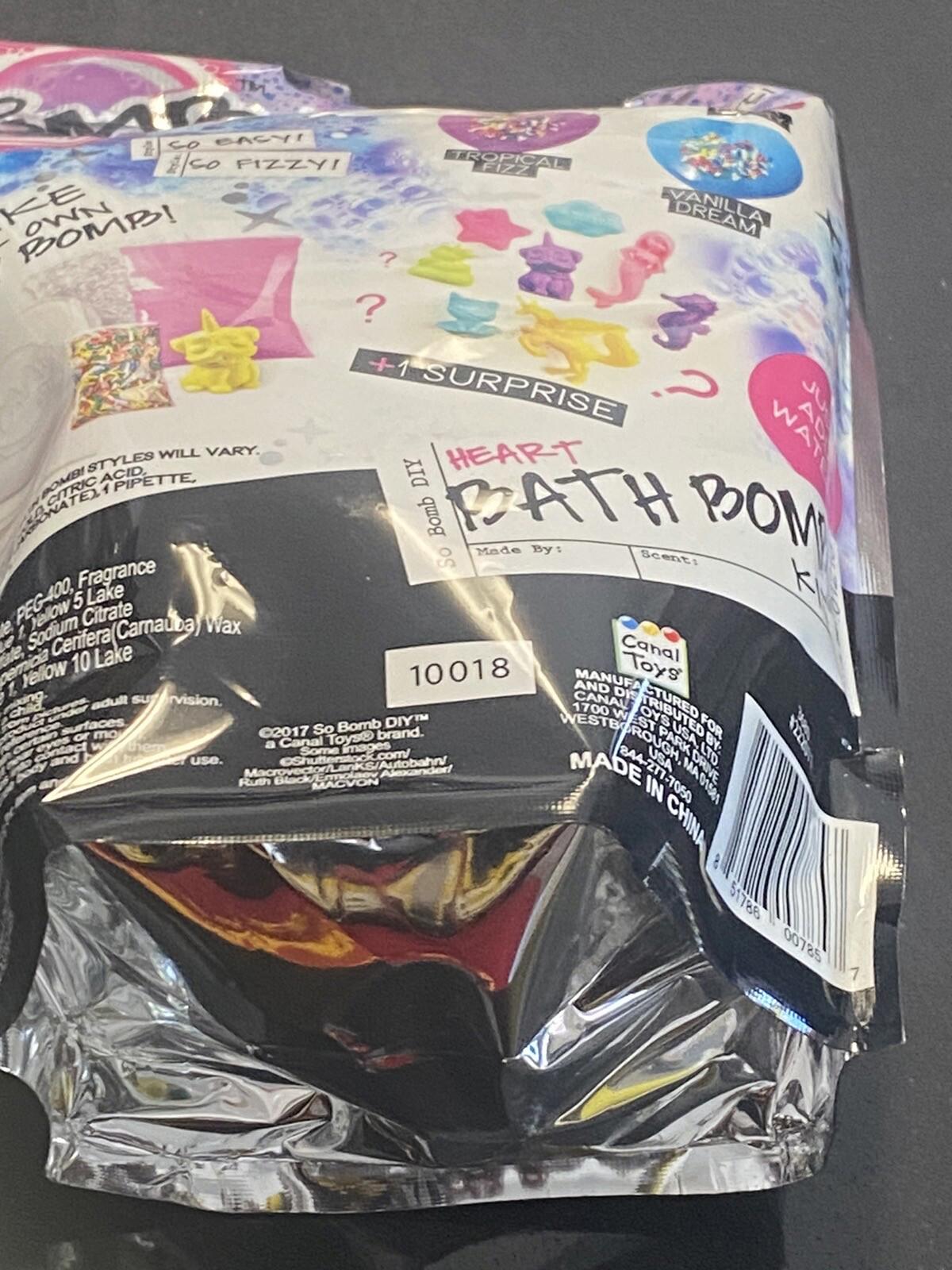 So Bomb DIY Kit Heart Bath Bomb Kit With Surprise Ages 6+New