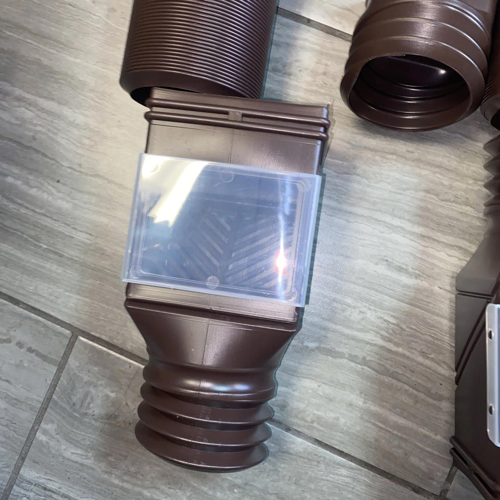 VEVOR Corrugated Drain Pipe With Adapters Brown HC3003G2