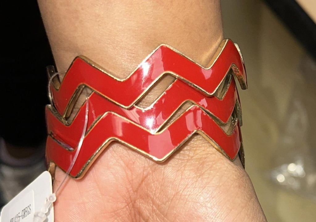 Nena Fashion Jewelry Zig Zag Bracelet Bangle New