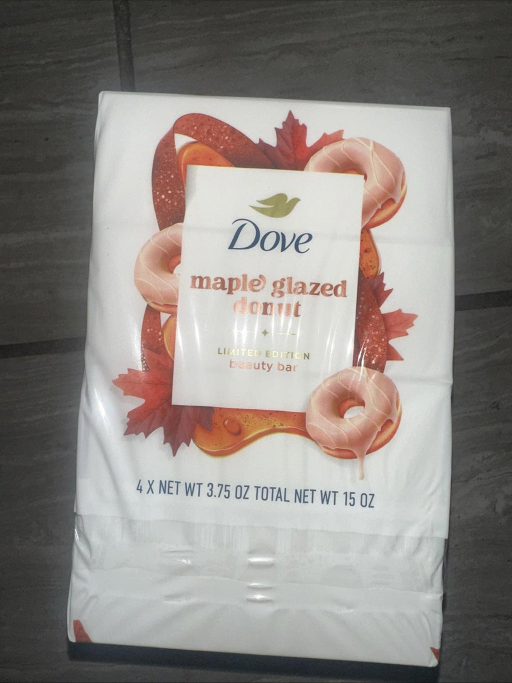 Pack Of 4 Bars Dove Limit Beauty Bar Soap Maple Glazed Donut