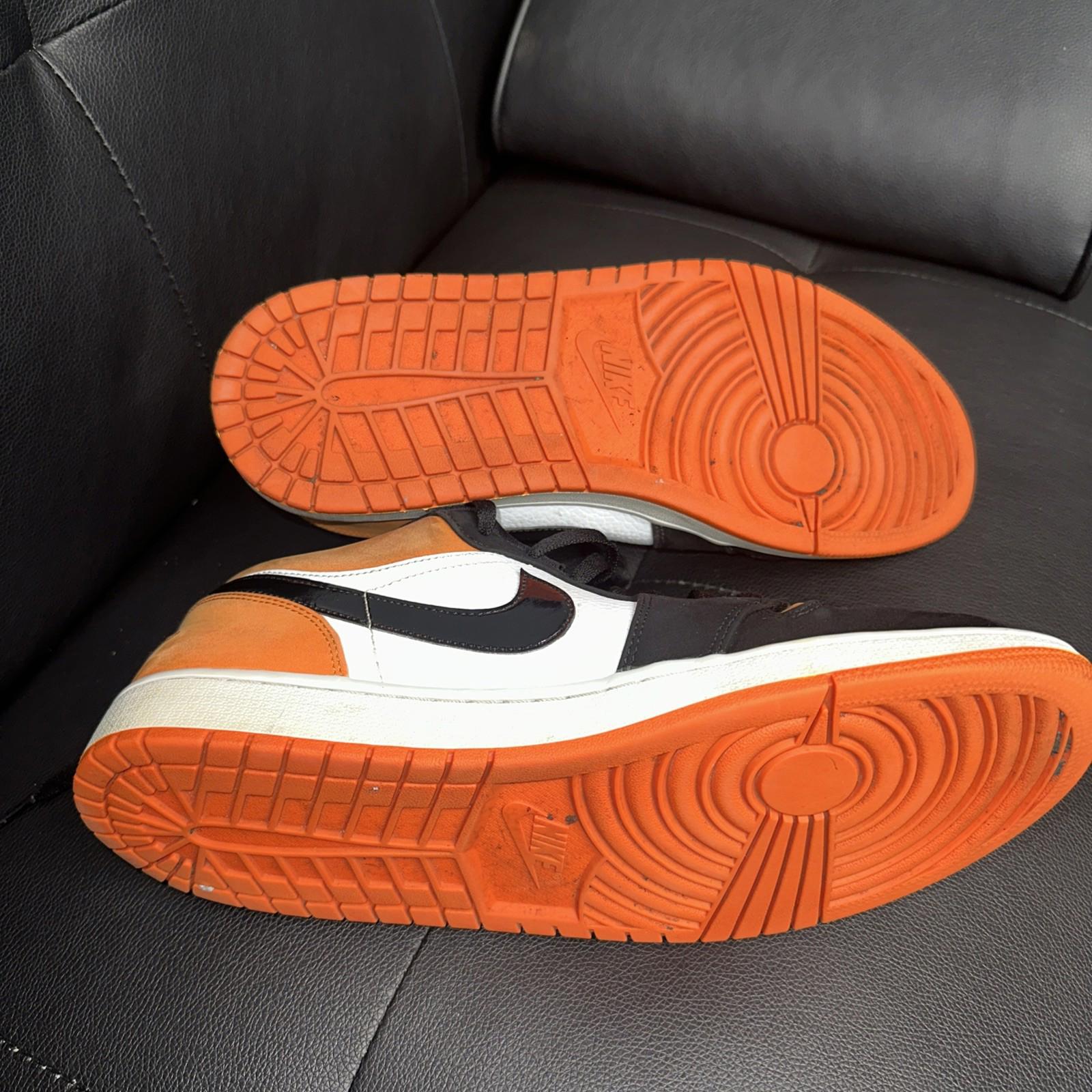 Nike Air Jordan 1 Low Shoes Mens Size 13 Orange 553558-128