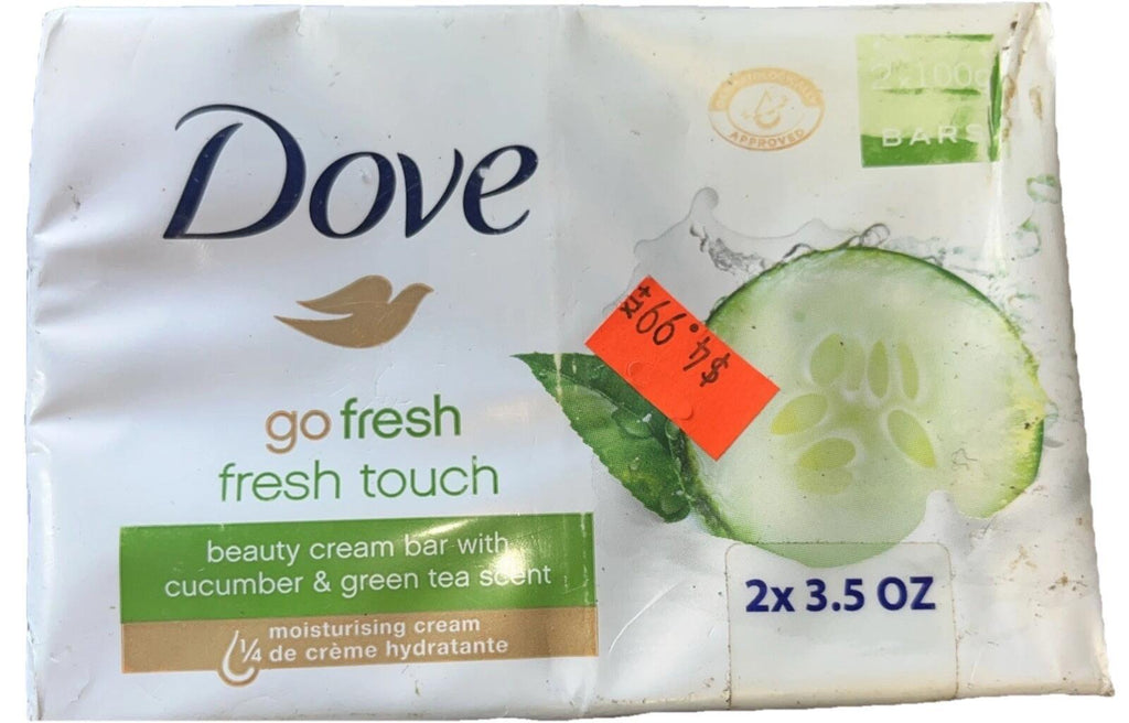 Dove Go Fresh Cucumber Green Tea 2 Bars 3.5 oz