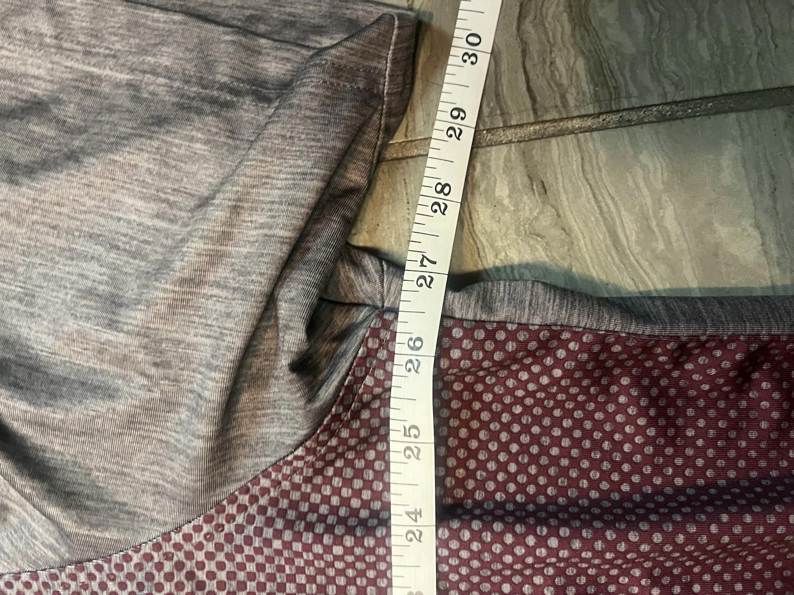 Izod Golf Stretch Burgundy Gray Short Sleeve 2XLT Polo