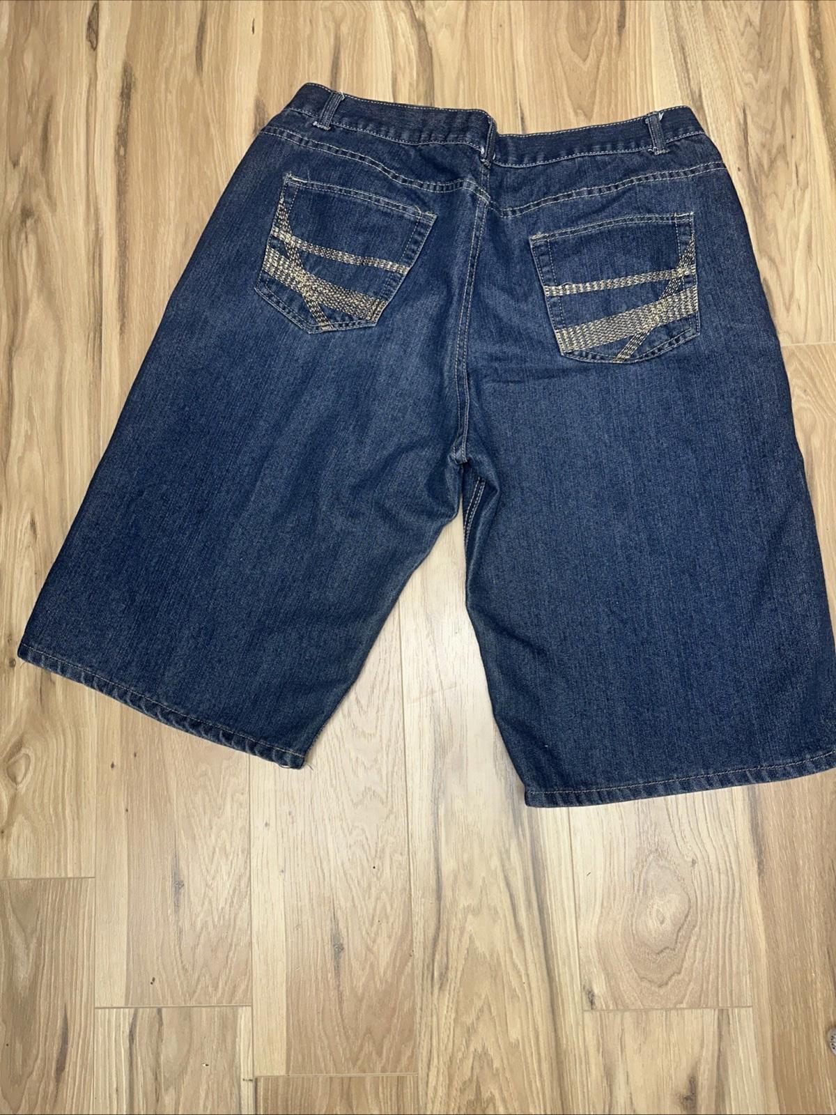 Jeanetix Blue Denim Hip Hop Bermuda Shorts Size 40