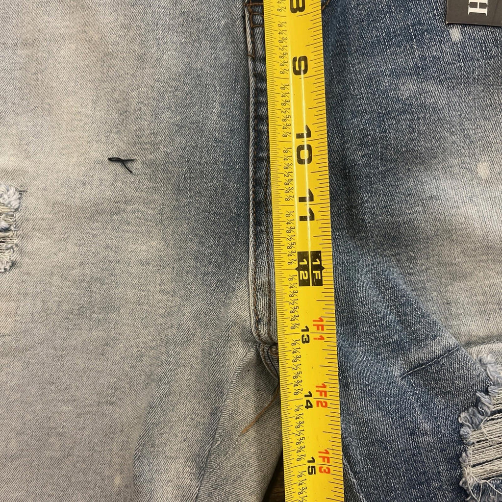 TR Premium Tailored Creation Denim Distress Cargo Shorts 42