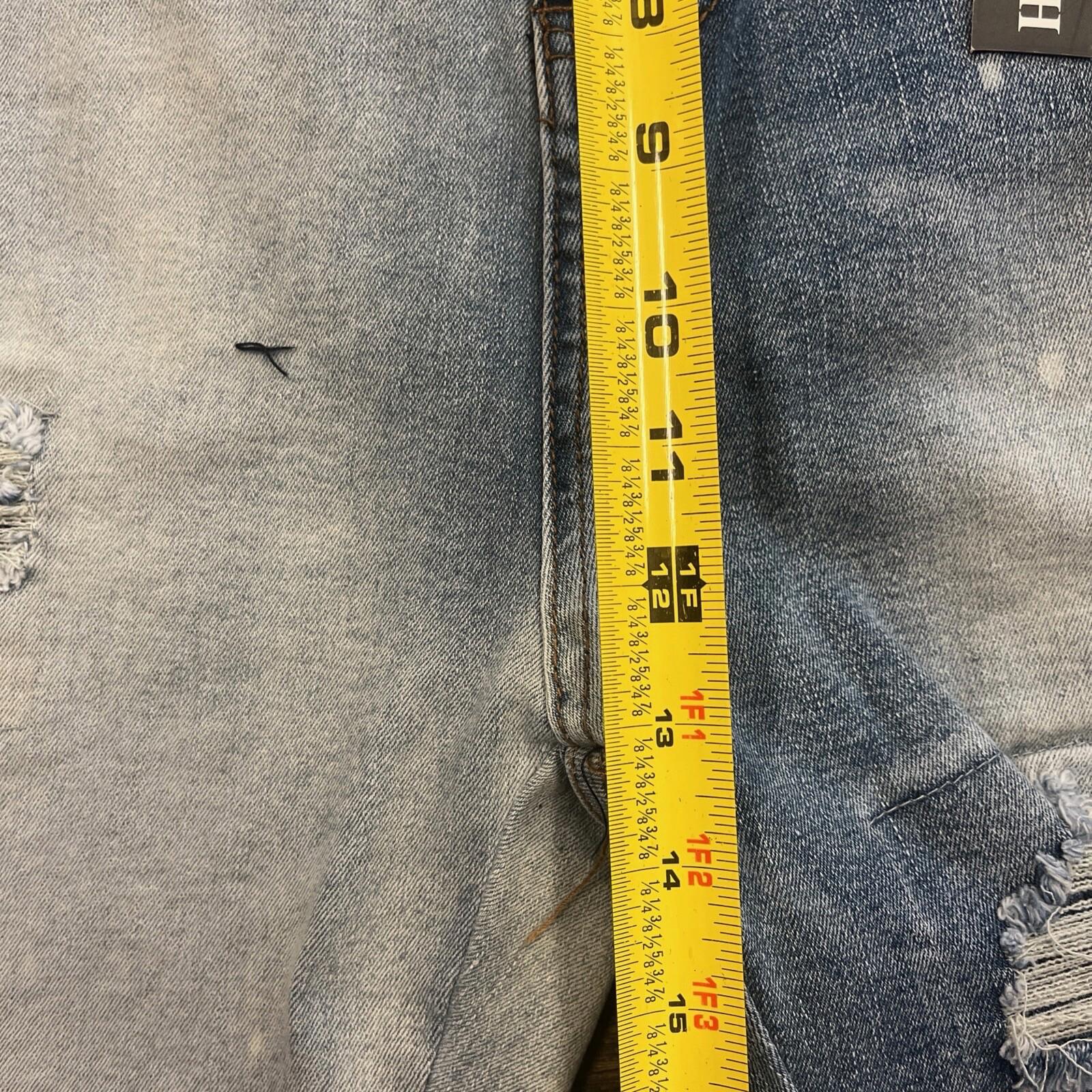 TR Premium Tailored Creation Denim Distress Cargo Shorts 42