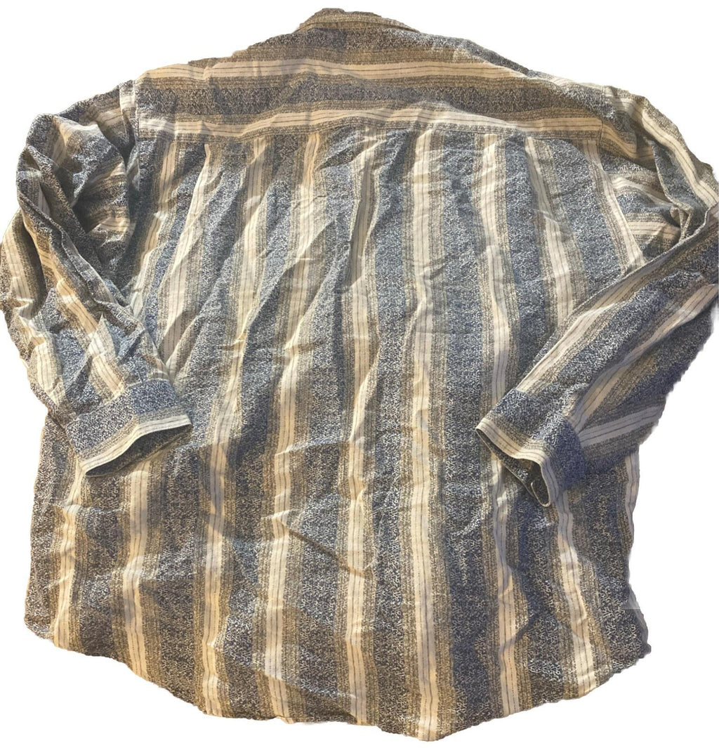 Vtg Bugle Boy XL Striped Button Down Long Sleeve Shirt