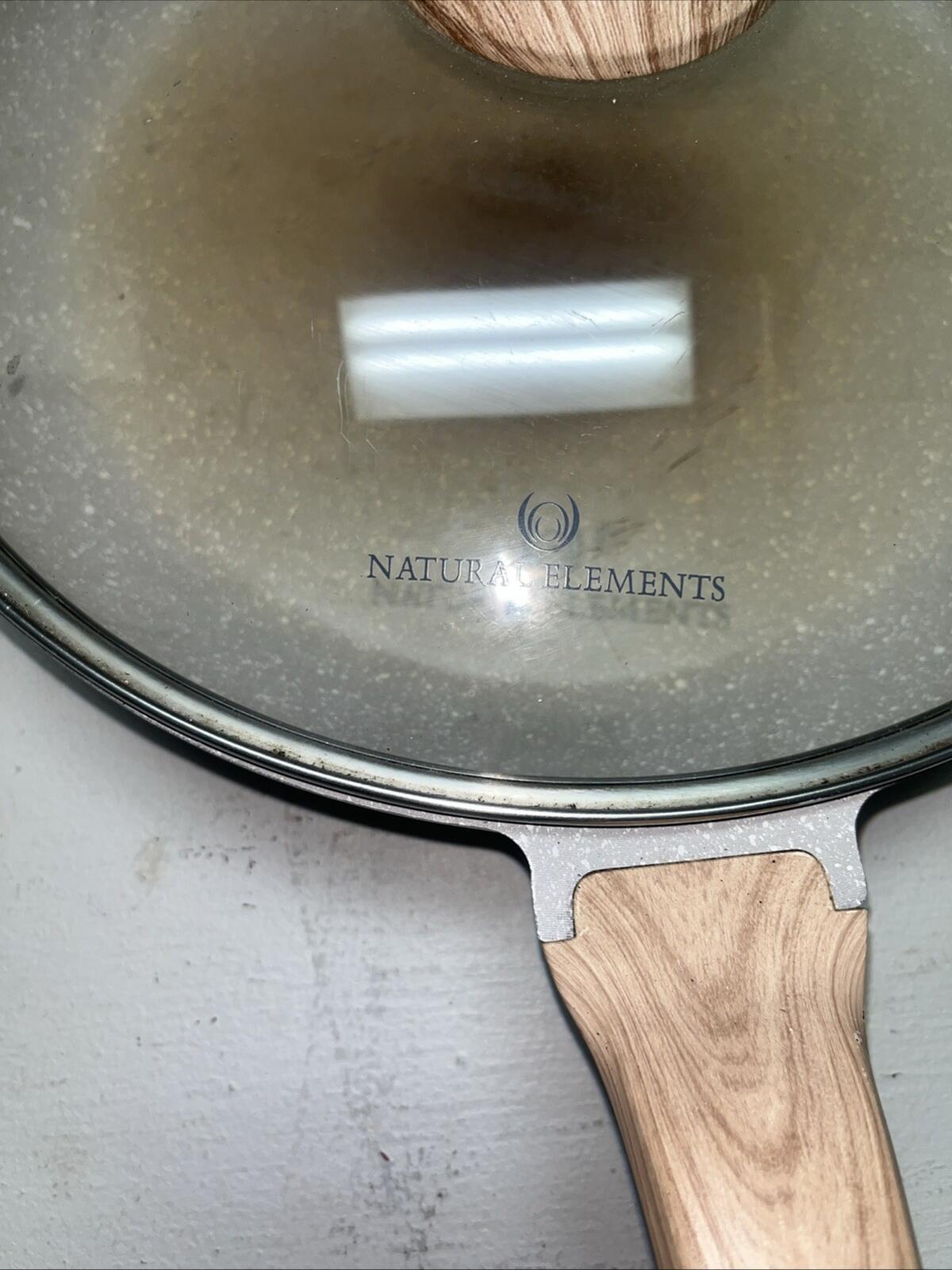 WOODSTONE Skillet Frying Pan 12”Heavy Duty Nonstick 2 Handle