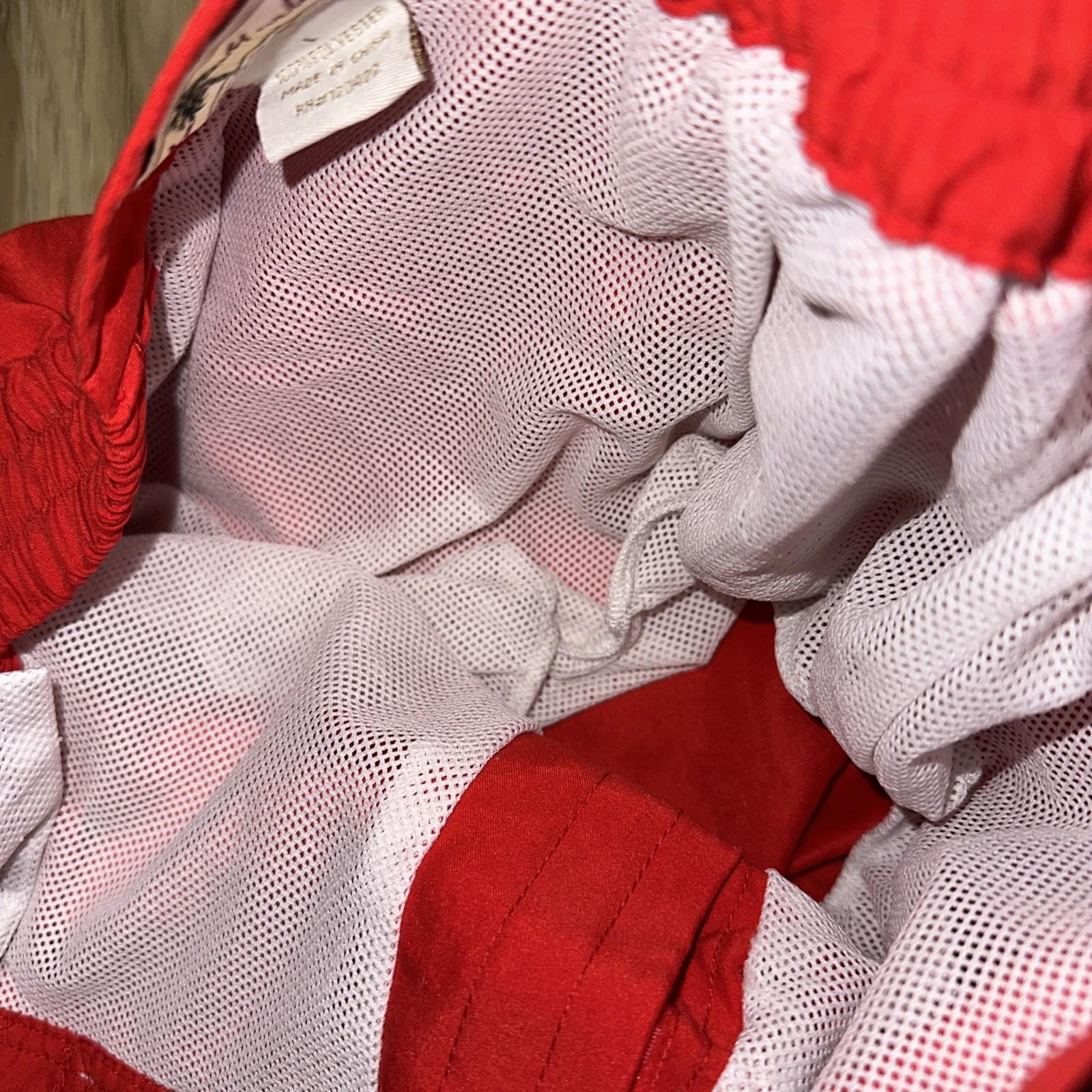 Joe Marlin Red Board Shorts With Mesh Lining Size Large