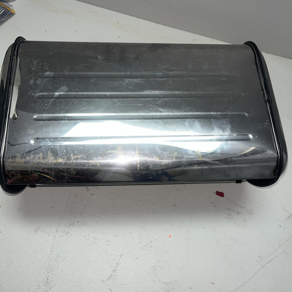 Retro Sliding Door Metal Bread Box Simpli Magic USED/GOOD
